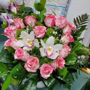 orchid an roses